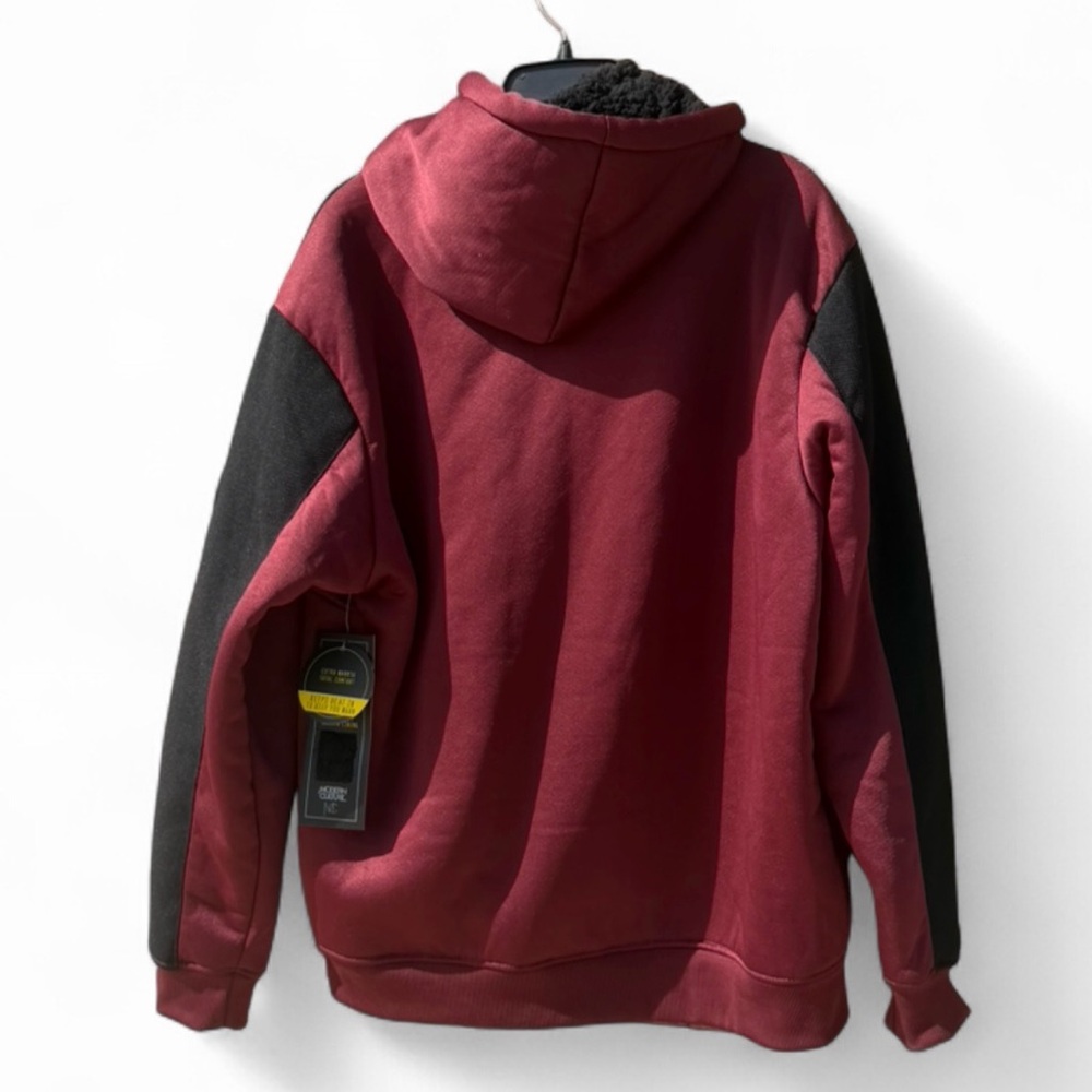 Modern Culture Men's Faux Sherpa Lined Zip-Up Hooded Jacket. - Picture 3 of 10